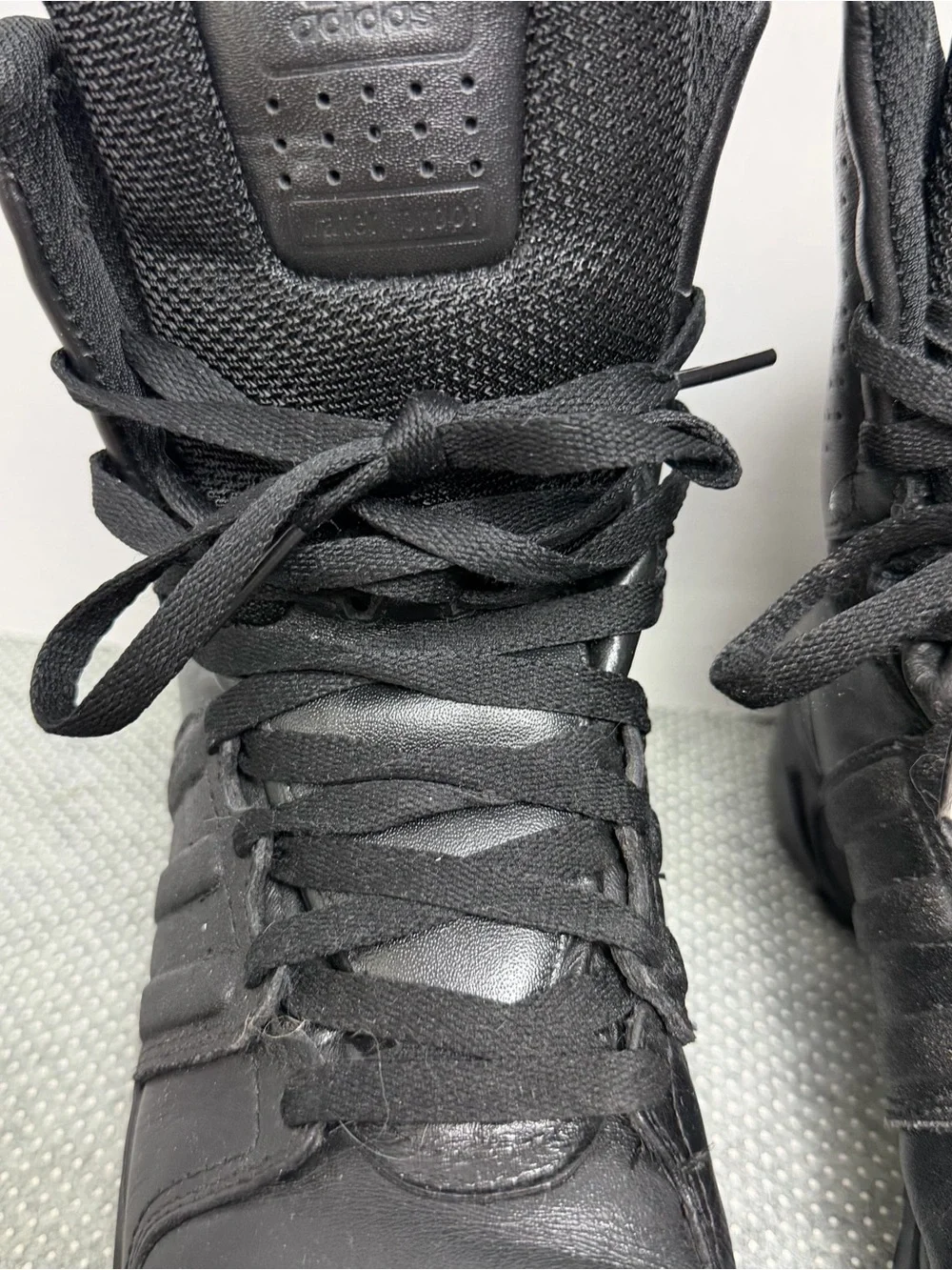 adidas Black High-Top Tactical Leather Boots